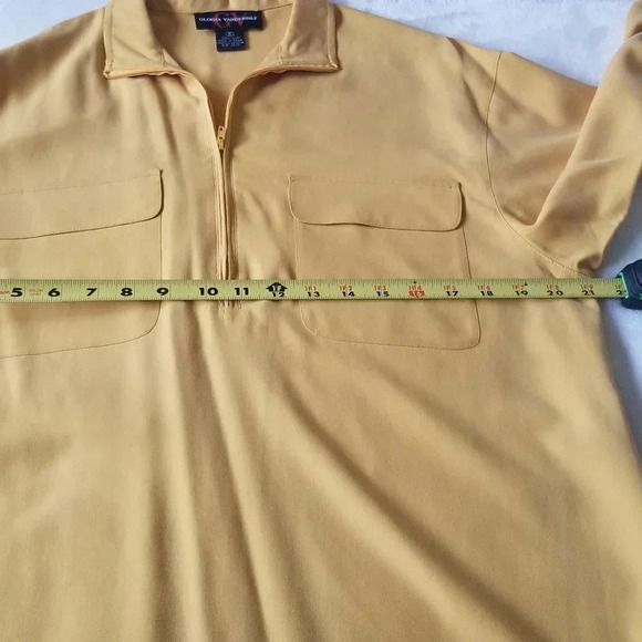 Gloria Vanderbilt Silk Blouse Shirt Size 6 Yellow - Picture 3 of 5